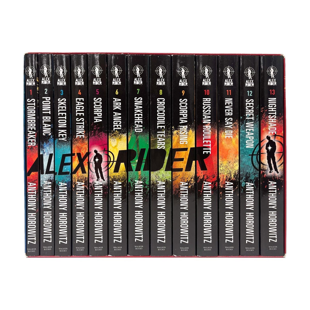 Alex Rider Series 13 Books Collection Set By Anthony Horowitz (Stormbreaker, Point Blanc, Skeleton Key, Eagle Strike, Secret Weapon, Nightshade & More)