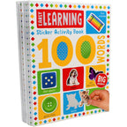 100 Words Sticker Activity 10 Books Collection Set | Alphabet, First Words, Early Learning, My Busy Day, Nature, Ocean, All About Me, Farm, Things That Go & Animal Words
