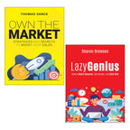 Lazy Genius, OWN THE MARKET 2 Books Collection Set