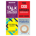 Rewire Your Habits, Talk Smart Lead Strong, The CEO Speaks, Talk of Tactics 4 Books Collection Set