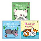 That's not my Series 3 Books Collection Set by  Fiona Watt (That's Not My Kitten,That's not my cat,That's not my hippo)
