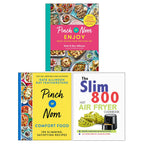 Pinch of Nom Comfort Food, Pinch of Nom Enjoy, The Slim 800 Hot Air Fryer Recipe Cookbook(PB) 3 Books Collection Set