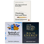 Bankroll and Boundaries, RICH ENERGY, Thinking Fast and Slow 3 Books Collection Set