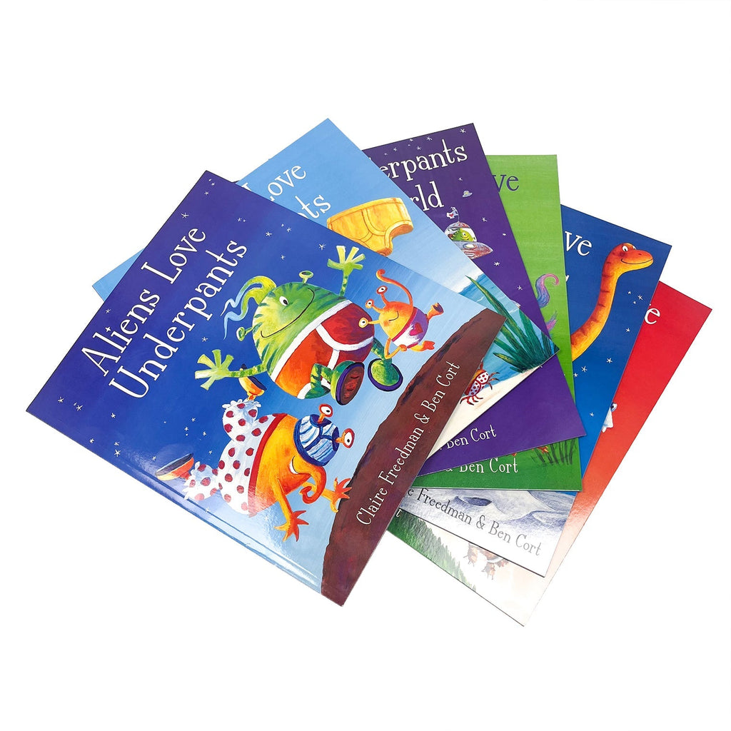 Aliens Love Underpants Collection 6 Books Set | Pirates, Dinosaurs & Monsters Love Underpants – Funny Children’s Picture Books