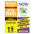 The Power of Now, WORK WISELY WIN BIG, OWN IT CRUSH IT DO IT, Unlocking Connections Awkward 4 Books Collection Set