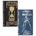The War of the Worlds by H. G. Wells, Edgar Allan Poe's Classic Tales of Horror by Edgar Allan Poe 2 Books Collection Set
