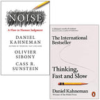 Noise  & Thinking Fast and Slow By Daniel Kahneman 2 Books Collection Set