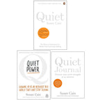 Susan Cain Collection 3 Books Set(Quiet Power, Quiet The Power of Introverts in a World That Can't Stop Talking & Quiet Journal )