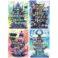 The House at the Edge of Magic Series 4 Books Collection Set (The Lighthouse at the World's End, The House at the Edge of Magic, The Tower at the End of Time and The Bookshop at the Back of Beyond)