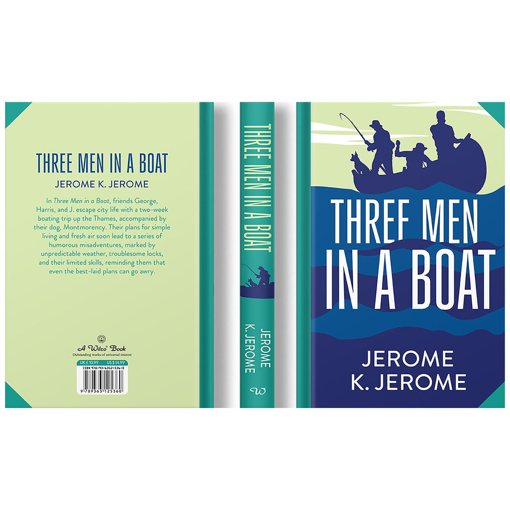Three Men In A Boat by Jerome K. Jerome (Deluxe Hardback Sprayed Edge Edition)