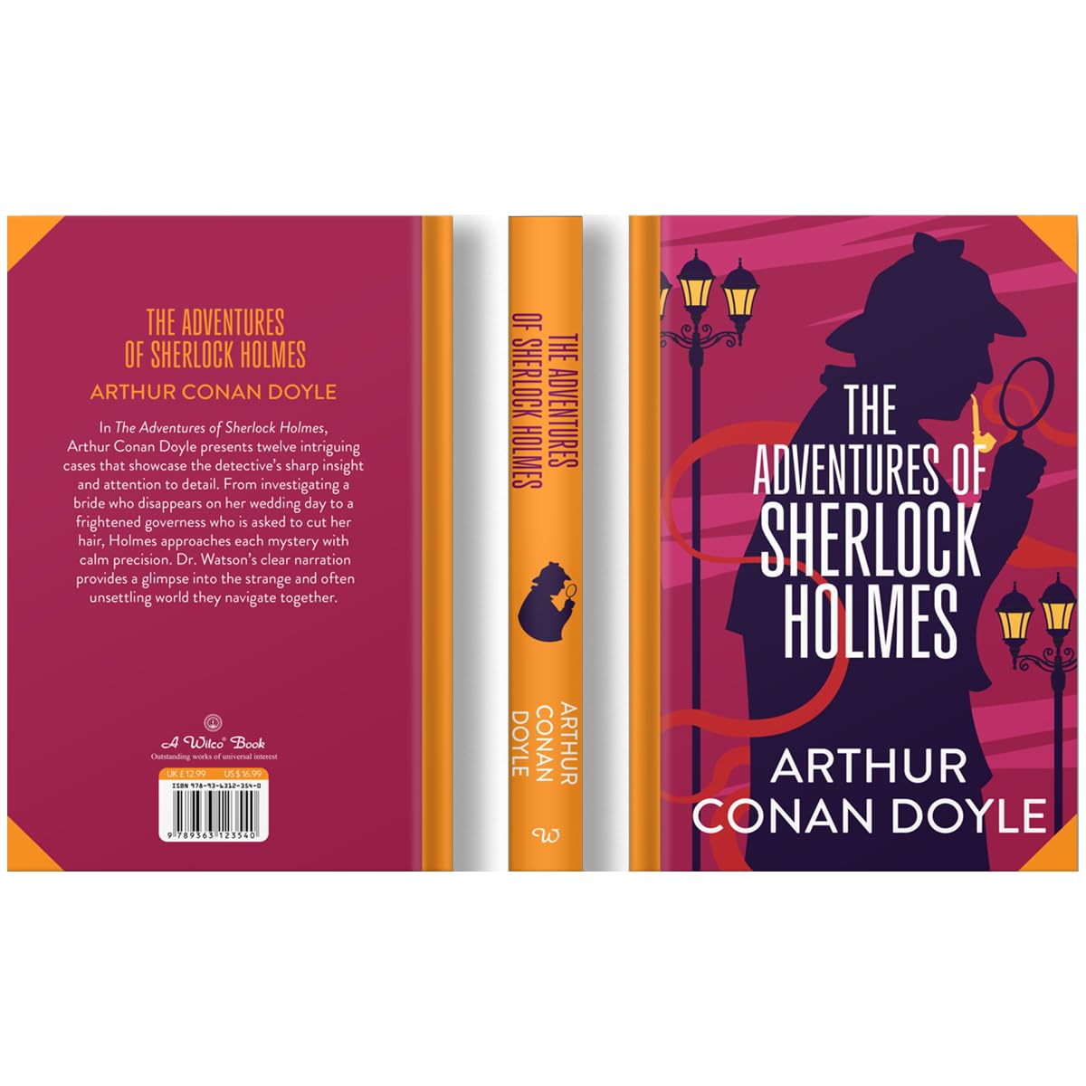 The Adventures of Sherlock Holmes by Sir Arthur Conan Doyle (Deluxe Hardback Sprayed Edge Edition)