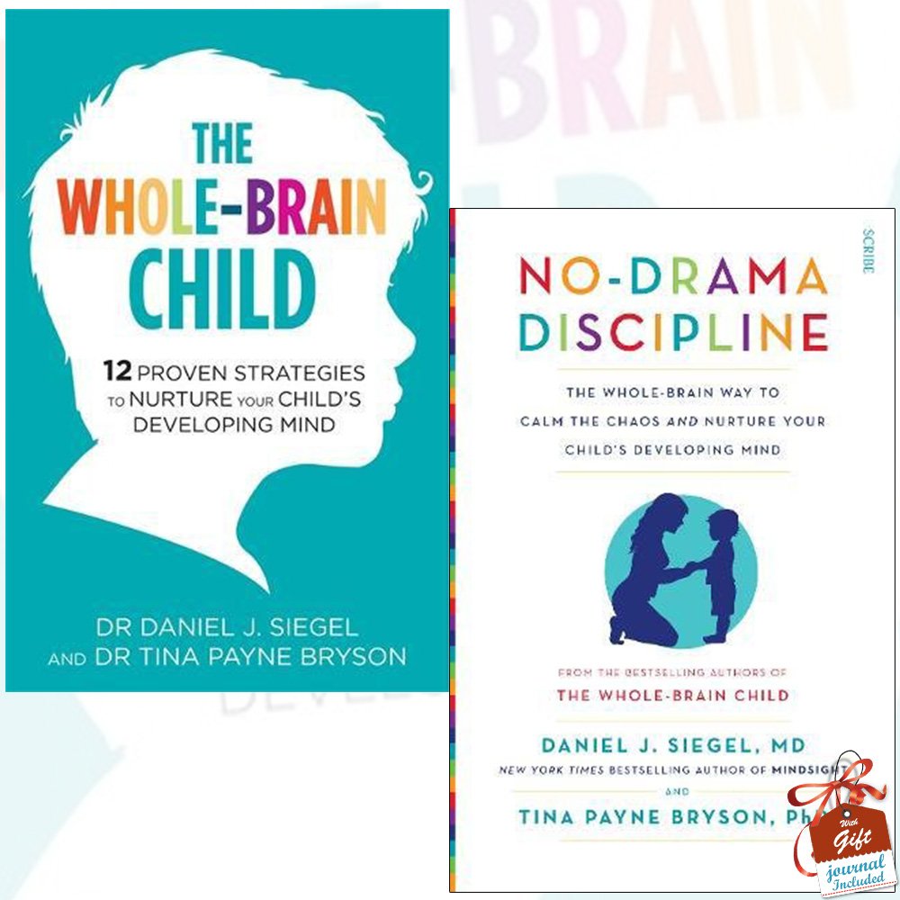 Whole-Brain Child, No-Drama Discipline 2 Books Collection Set Mindful Parenting