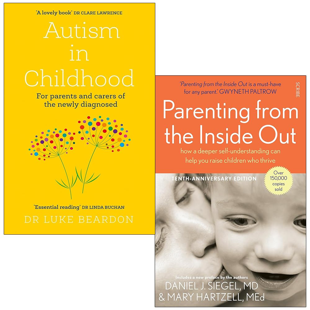 Autism in Childhood By Luke Beardon, Parenting from the Inside Out By Daniel J. Siegel MD 2 Books Collection Set