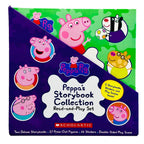 Peppa's Storybook Collection Read and Play Set Includes 2 Storybooks, Stickers and Play Scenes