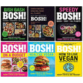 BOSH Series 6 Books Collection Set By Henry Firth and Ian Theasby (on a Budget, How to Live Vegan, Healthy Vegan, [h] Speedy BOSH, [h] Bosh Simple Recipes, [h] Bish Bash Bosh)