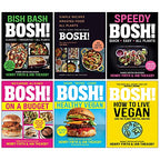 BOSH Series 6 Books Collection Set By Henry Firth and Ian Theasby (on a Budget, How to Live Vegan, Healthy Vegan, [h] Speedy BOSH, [h] Bosh Simple Recipes, [h] Bish Bash Bosh)