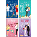 Tessa Bailey Bellinger Sisters and Vine Mess Series Collection 4 Books Set (It Happened One Summer, Hook Line and Sinker, Secretly Yours and Unfortunately Yours)