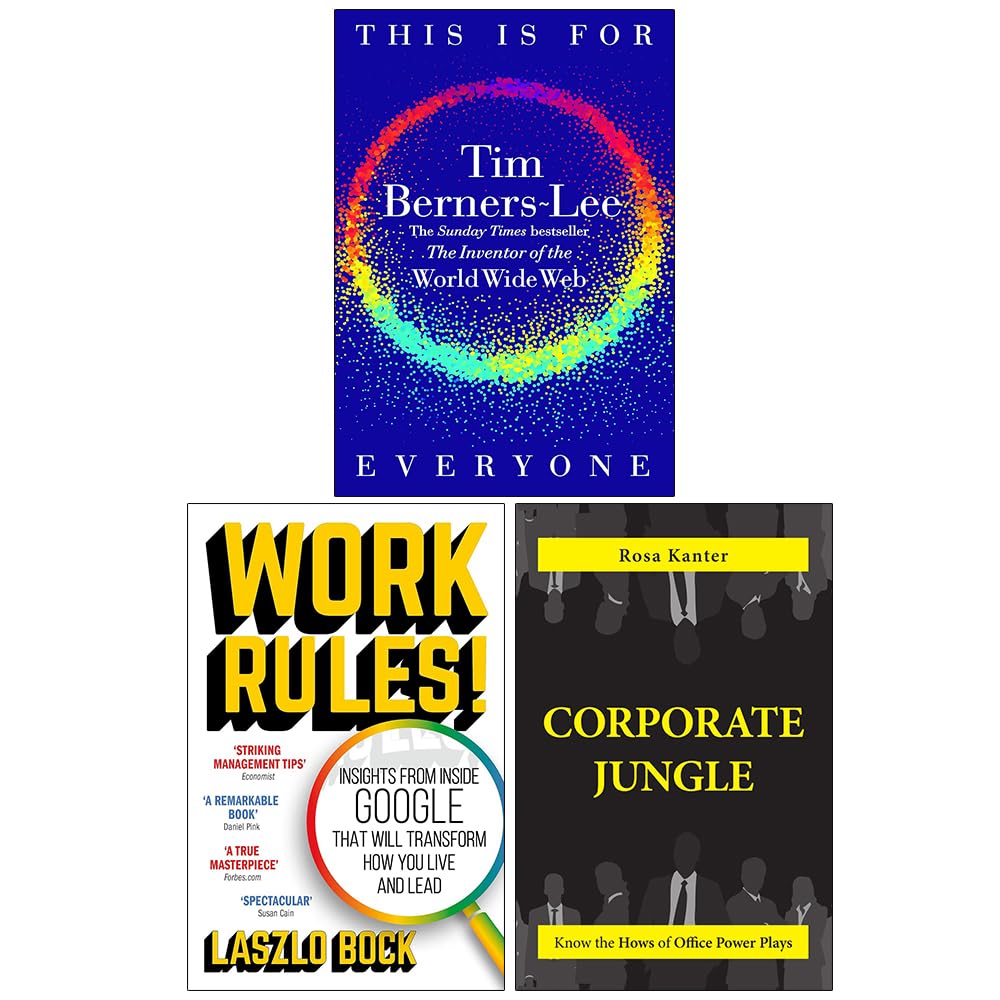 Work Rules!, This Is for Everyone & Corporate Jungle 3 Books Collection Set