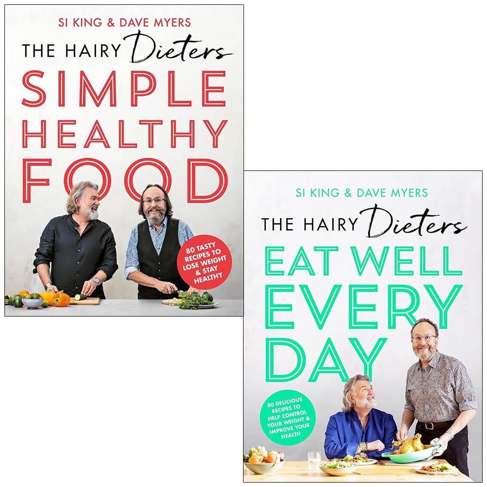 The Hairy Dieters Collection 2 Books Set By Hairy Bikers (Hairy Dieters' Simple Healthy Food & Eat Well Every Day)