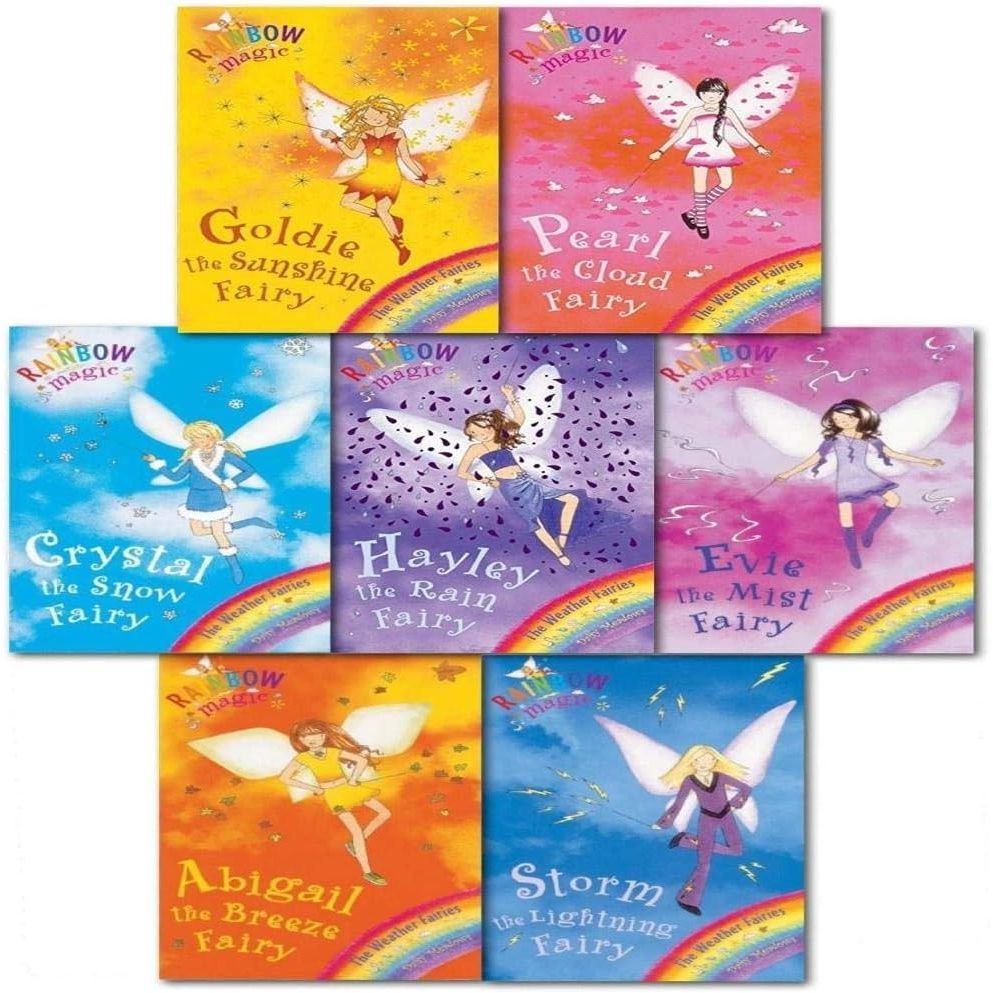 Daisy Meadows Rainbow Magic The Weather Fairies Series 2 Collection 7 Books Set