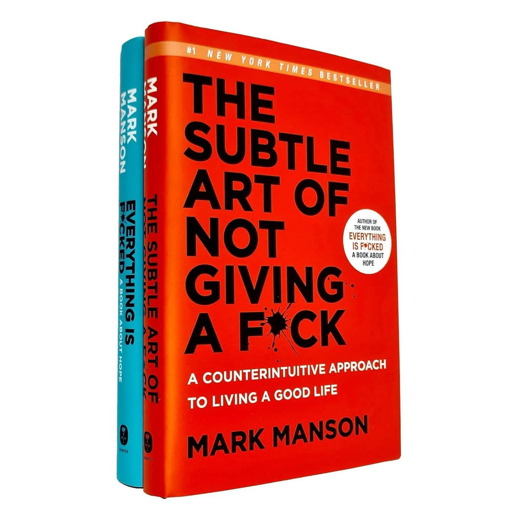 [h] The Subtle Art Of Not Giving A F*ck and Everything Is F*cked 2 Books Collection Set by Mark Manson