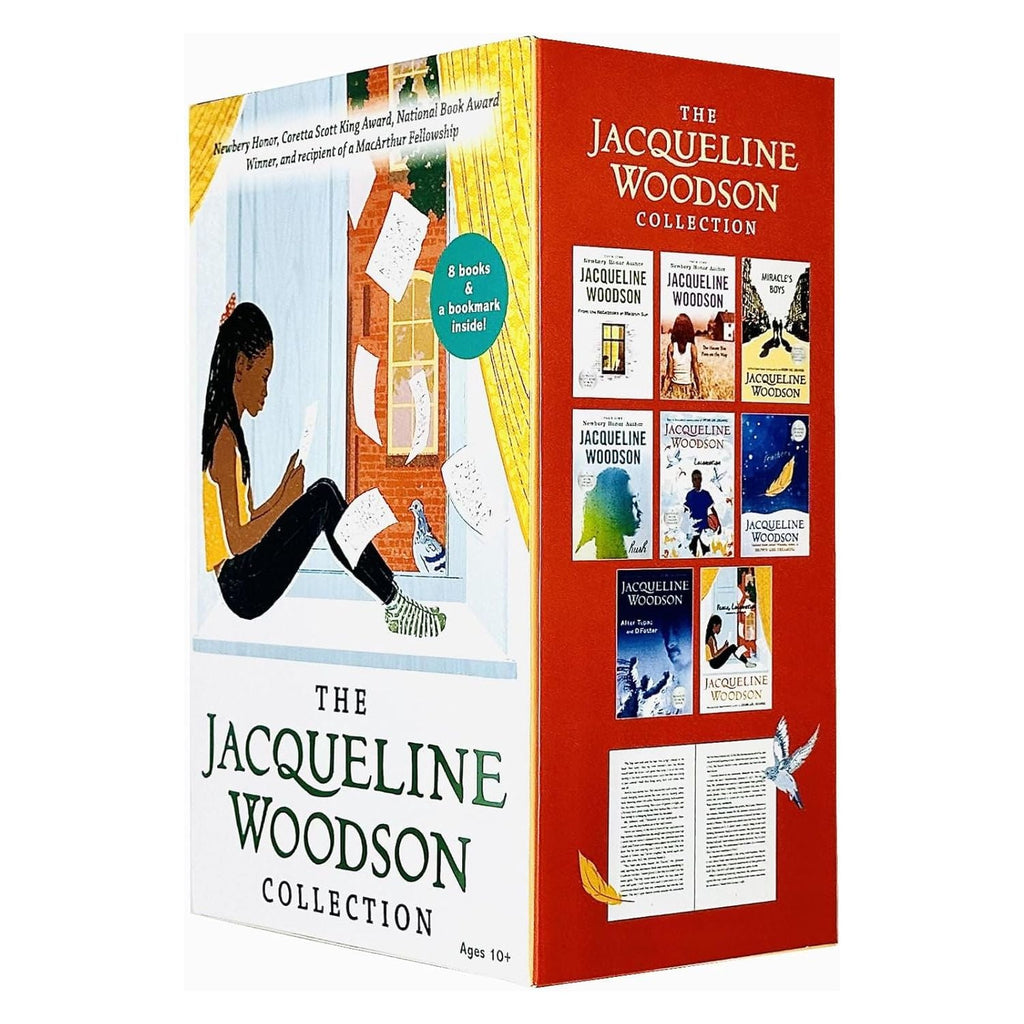 The Jacqueline Woodson Collection 8 Books Box Set (Peace Locomotion, After Tupac and D Foster,Feathers, Locomotion, Hush, Miracle's Boys, House You Pass on the Way, From the Notebooks of Melanin Sun)