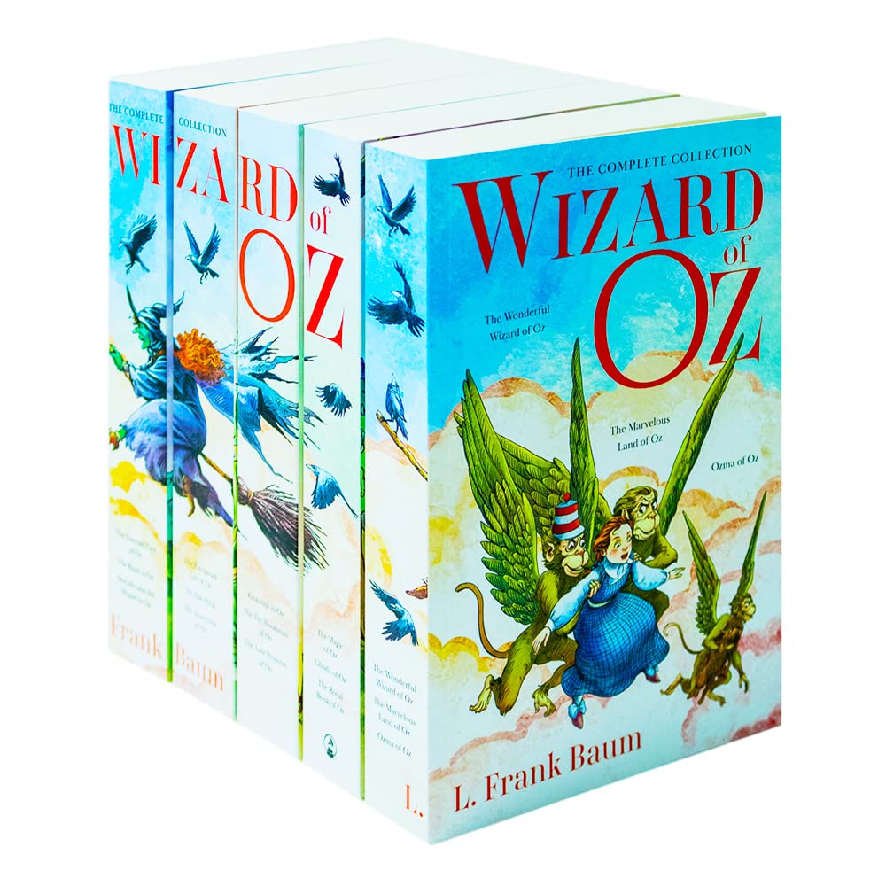 The Complete Collection Wizard of OZ Series 5 Books Collection Box Set By L. Frank Baum (3 in 1 Book) - Timeless Must-Read Childrens Fantasy Classics