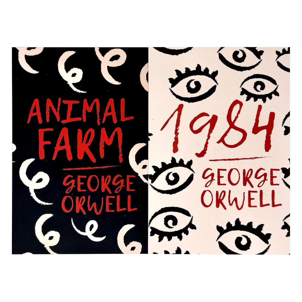 George Orwell 2 Books Collection Set (1984 & Animal Farm) Classic Dystopian Novels
