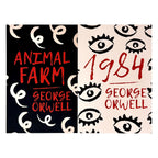 George Orwell 2 Books Collection Set (1984 & Animal Farm) Classic Dystopian Novels