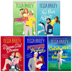 Big Shots Series Collection 5 Books Set By Tessa Bailey (Fangirl Down, The Au Pair Affair, Dream Girl Drama, Pitcher Perfect and Catch Her If You Can)