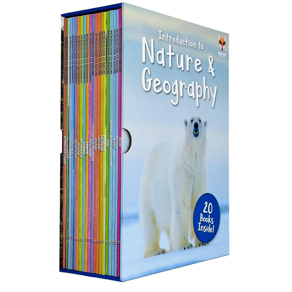 Introduction to Nature and Geography 20 Books Collection Box Set (Bears, Big Cats, Birds, Crocodiles and Alligators, Fish, Penguins, Primates, Sharks, Snakes, Whales and Dolphins & More)