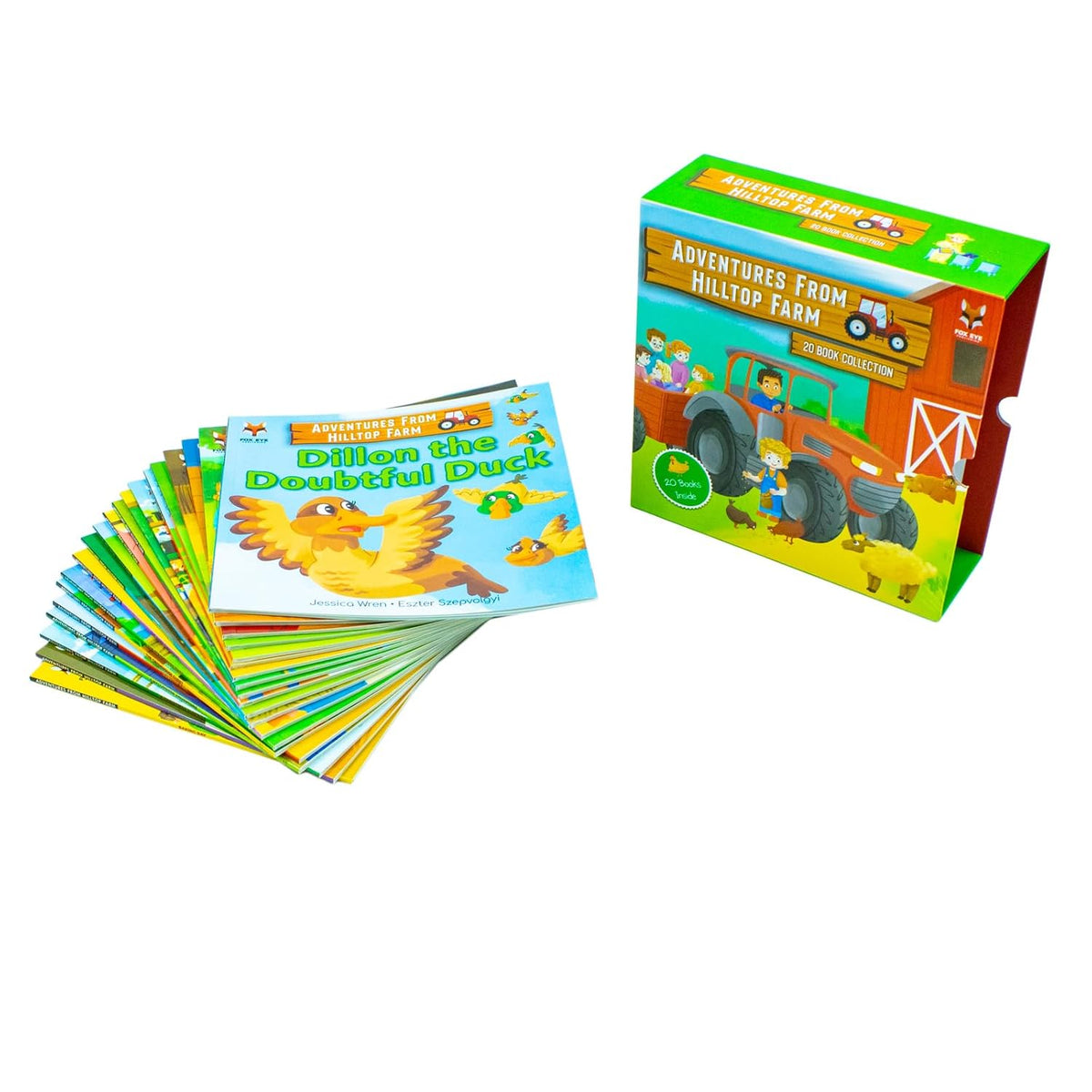 Adventures From Hilltop Farm 20 Books Collection By Jessica Wren | Illustrated Children’s Storybook of Animals, Friendship & Farmyard Fun for Ages 4–8