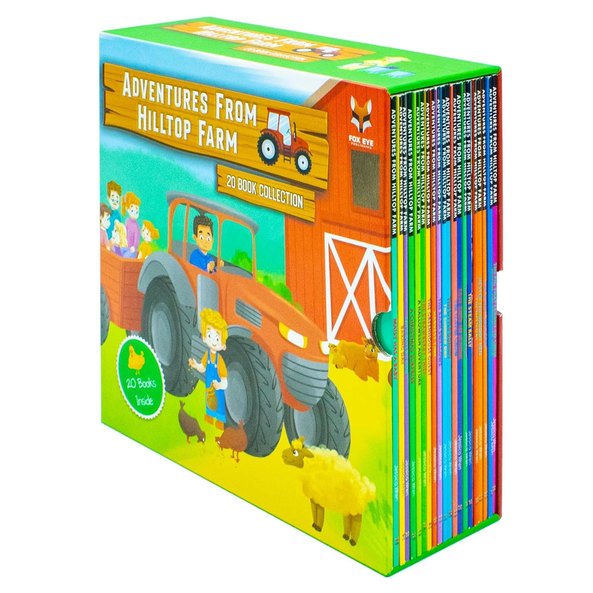 Adventures From Hilltop Farm 20 Books Collection By Jessica Wren | Illustrated Children’s Storybook of Animals, Friendship & Farmyard Fun for Ages 4–8