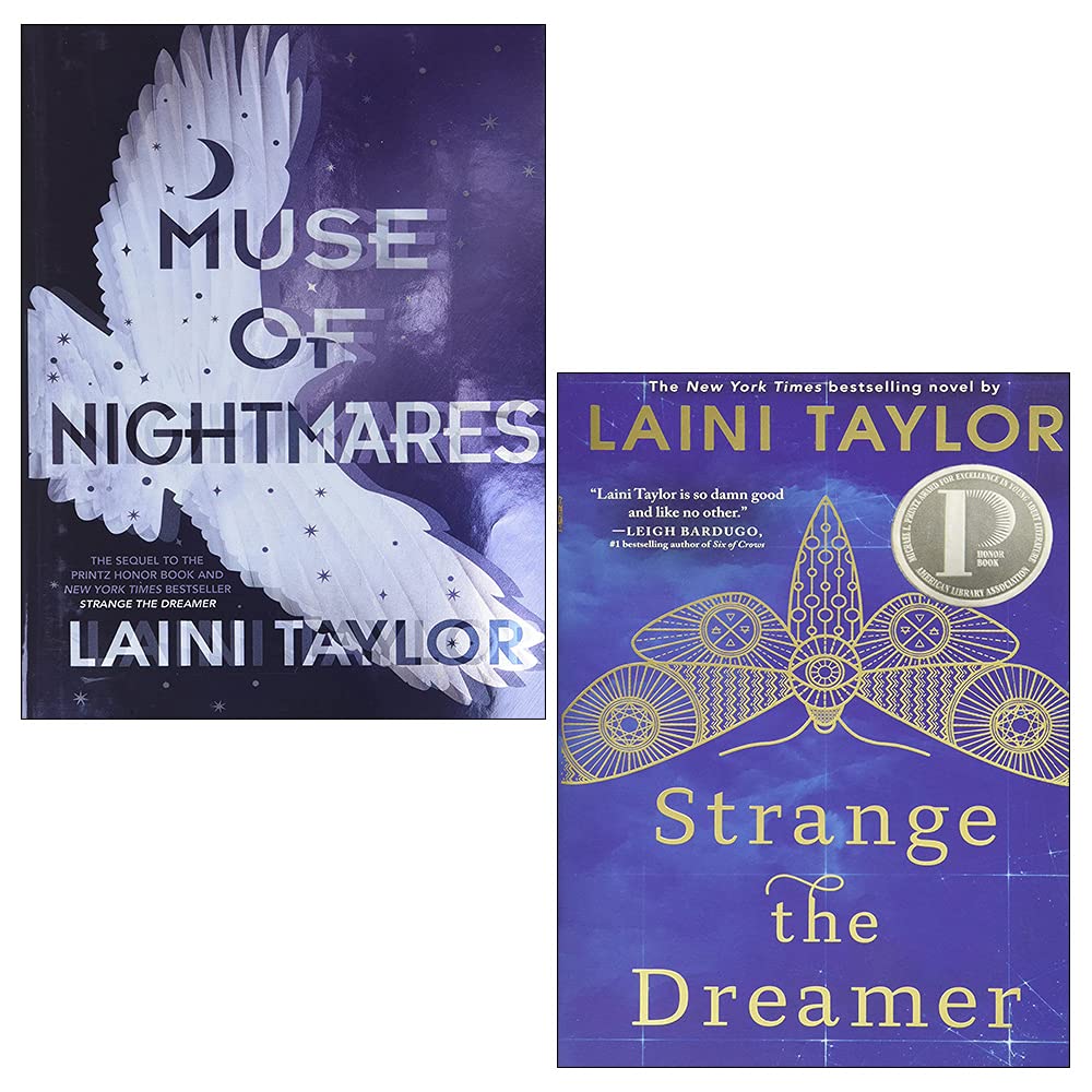 Strange the Dreamer Series Collection 2 Books Set By Laini Taylor (Strange The Dreamer, Muse of Nightmares)