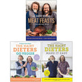 The Hairy Bikers Meat Feasts [h], The Hairy Dieters Go Veggie, The Hairy Dieters Make It Easy 3 Books Collection Set