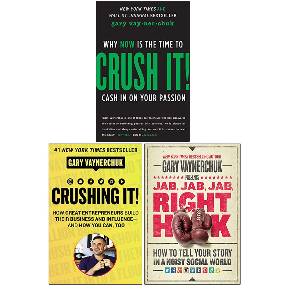 Gary Vaynerchuk Collection 3 Books Set (Crush It, [h] Crushing It, [h] Jab Jab Jab Right Hook)