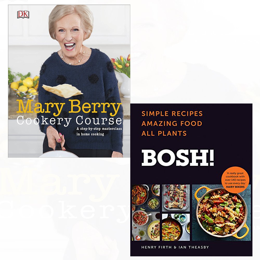 Mary berry cookery course, bosh simple recipes [h] 2 books collection set