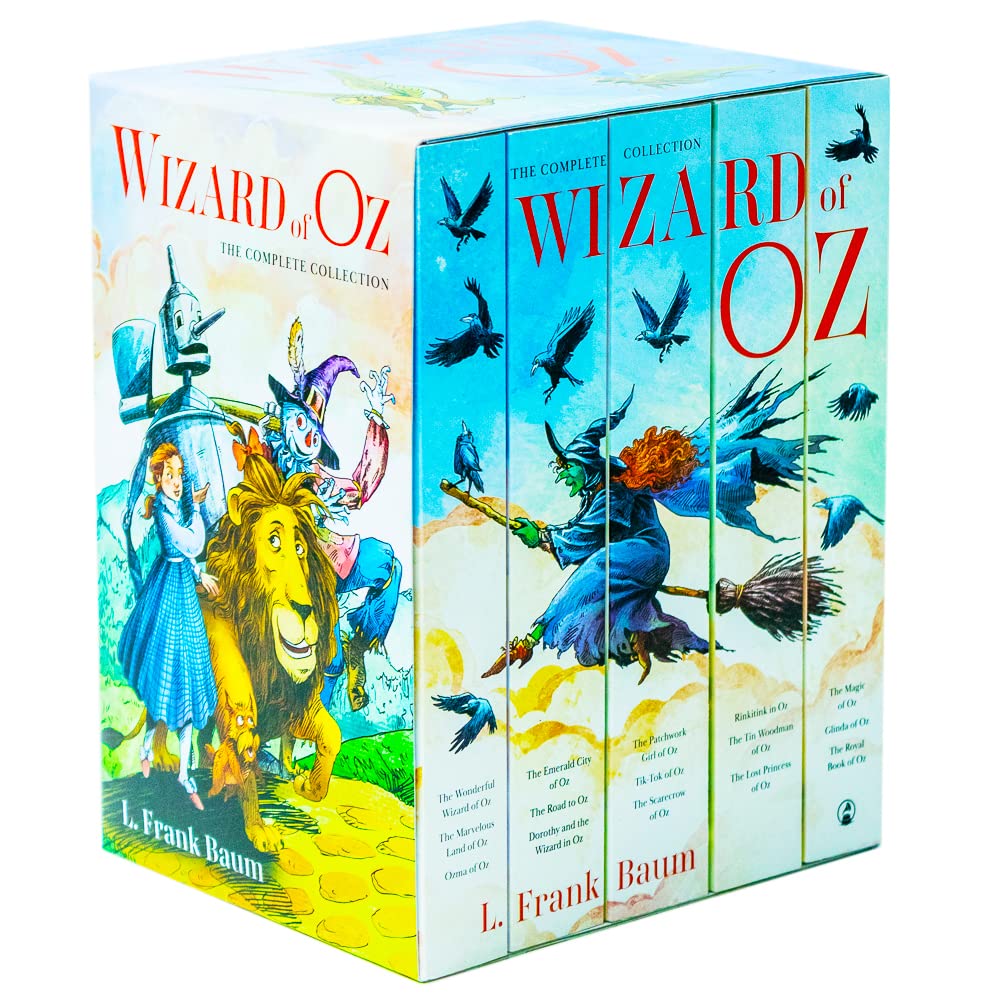 The Complete Collection Wizard of OZ Series 5 Books Collection Box Set By L. Frank Baum (3 in 1 Book) - Timeless Must-Read Childrens Fantasy Classics