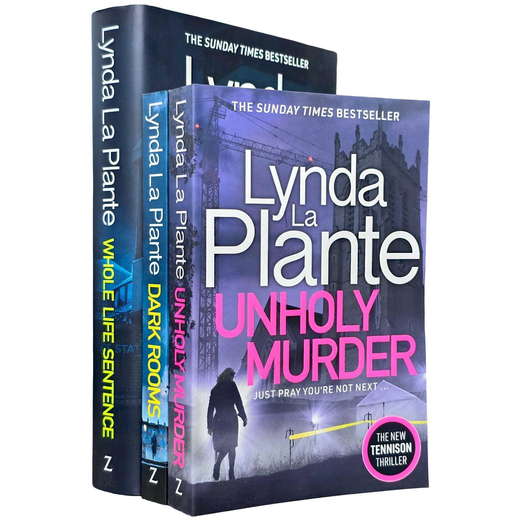 Jane Tennison Thrillers Book 7-9 By Lynda La Plante 3 Books Collection Set (Unholy Murder, Dark Rooms, Whole Life Sentence [Hardback])