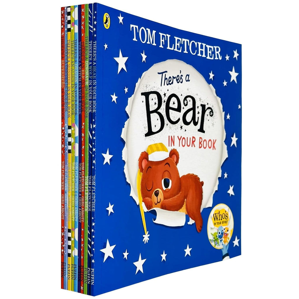Who's In Your Book? Series 10 Books Collection Set By Tom Fletcher (Monster, Unicorn, Alien, Dragon, Witch, Superhero, Elf, Bear, Dinosaur & Wolf) - Interactive Picture Books for Children