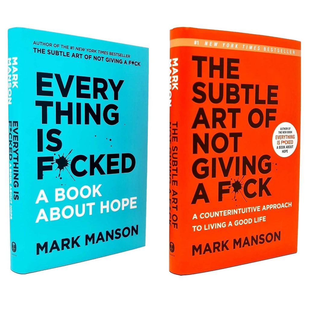 [h] The Subtle Art Of Not Giving A F*ck and Everything Is F*cked 2 Books Collection Set by Mark Manson