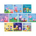 Peppa Pig 10 Books Collection Set George’s Friend, Doctors, Bubbles, Grandpa Pig at the Playground, Richard Rabbit Comes to Play, Pedro’s Pirate Treasure