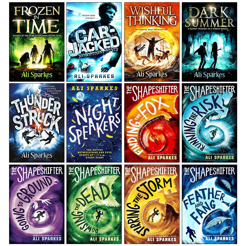 Ali Sparkes Collection 12 Books Set (Frozen in Time, Car-Jacked, Wishful Thinking, Dark Summer, Thunderstruck)