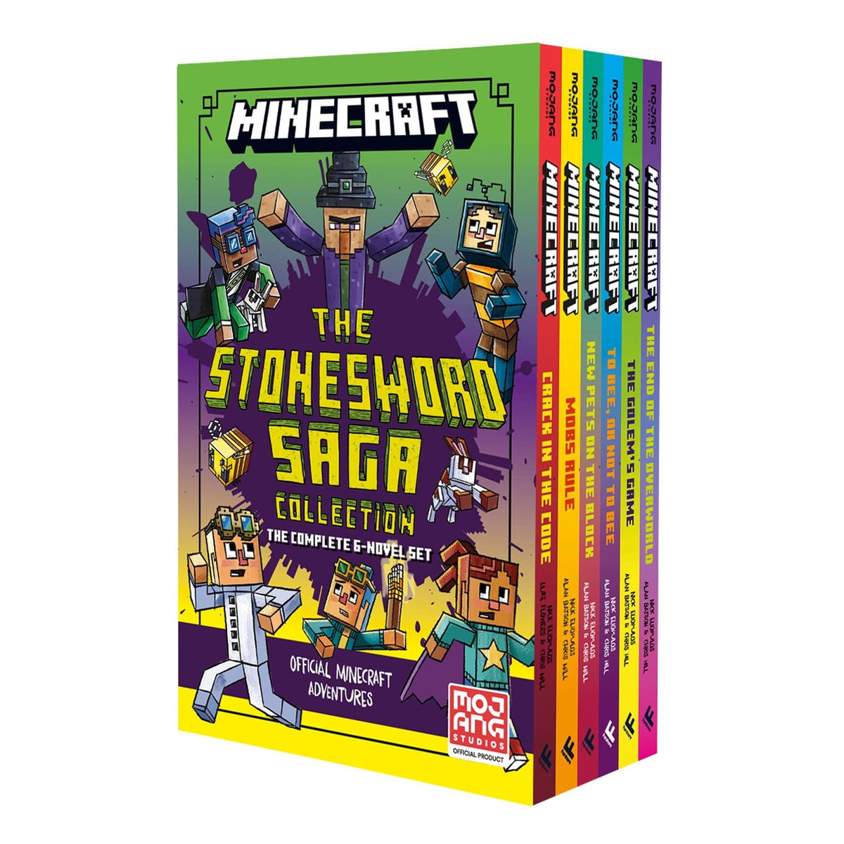 Minecraft Complete Stonesword Saga 6 Books Collection Set by Mojang AB (Crack in the Code)