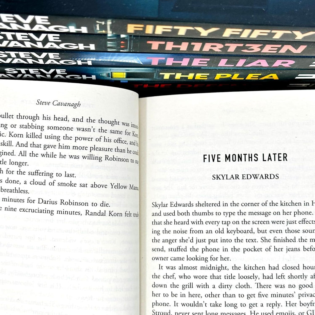 Eddie Flynn Series 7 Books Collection Set By Steve Cavanagh (Twisted,Thirteen, The Defence, The Plea, The Liar, Fifty-Fifty, The Devil's Advocate)