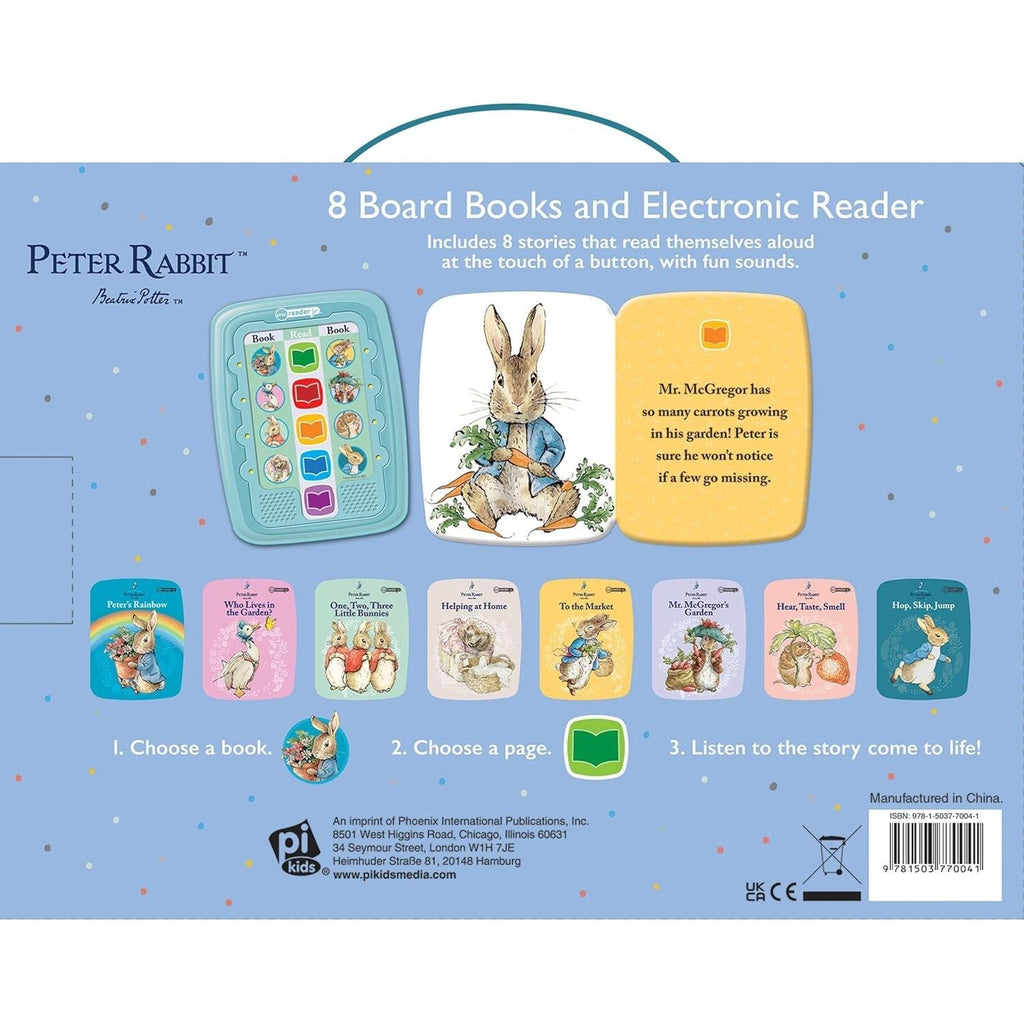The World of Peter Rabbit: Me Reader Jr 8 Board Books and Electronic Reader Sound Book Set - PI Kids