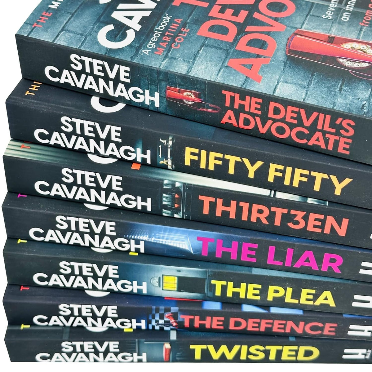 Eddie Flynn Series 7 Books Collection Set By Steve Cavanagh (Twisted,Thirteen, The Defence, The Plea, The Liar, Fifty-Fifty, The Devil's Advocate)