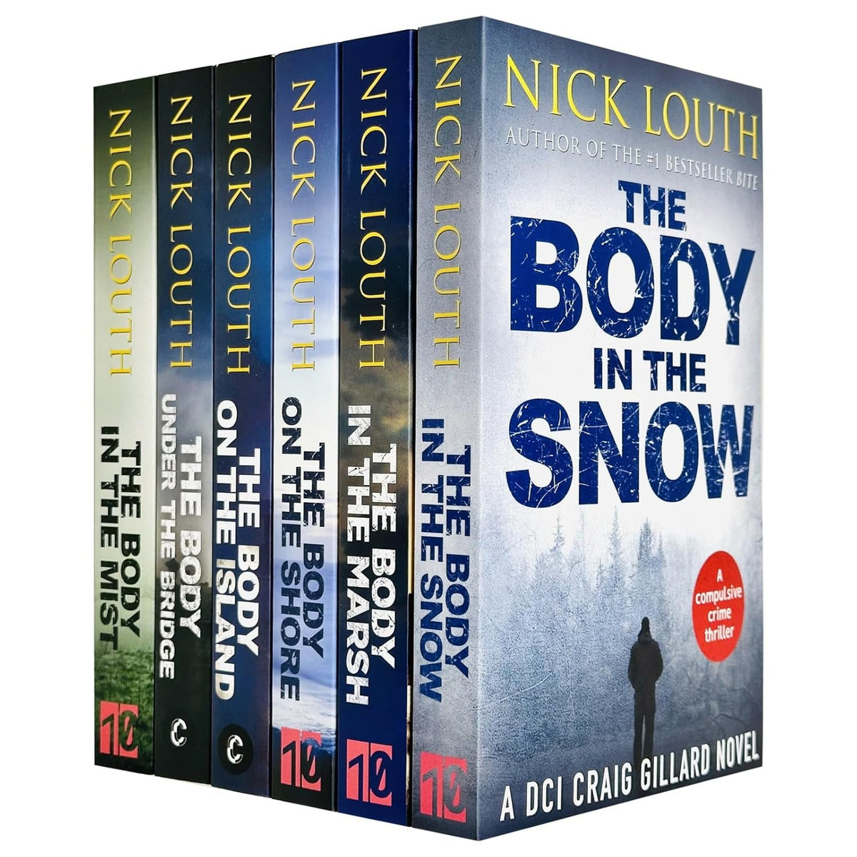DCI Craig Gillard Crime Thrillers Series 6 Books Collection Set by Nick Louth (The Body on the Shore, The Body Under the Bridge, The Body in the Mist, The Body on the Island & More)