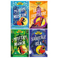 Montgomery Bonbon Series 4 Books Collection Set By Alasdair Beckett-King (Sabotage at Sea, Murder at the Museum, Death at the Lighthouse and Mystery at the Manor)