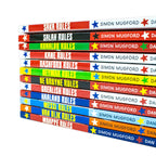 Football Superstars 12 Books Collection Rules Mega Pack Set By Simon Mugford &amp; Dan Green(Fact,Stories &amp; Starts)(Rolando, Neymar, Messi, Kane, Mbappé, Rashford, Haaland, Salah, De Bruyne &amp; More)